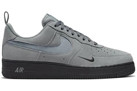 nike air force 1 low reflective mini swoosh grey|Air Force 1 '07 LV8 'Reflective Swoosh .